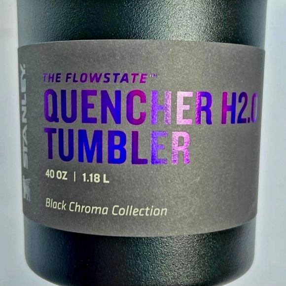 BNWT! STANLEY - THE BLACK CHROMA QUENCHER H2.0 FLOWSTATE™ TUMBLER | 40 OZ - Picture 3 of 16